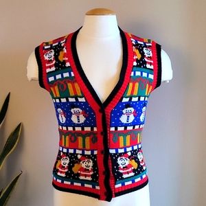 Vintage Ugly Christmas Sweater Vest